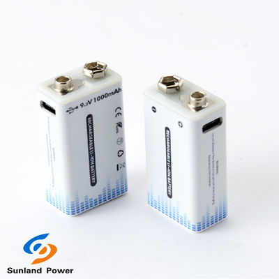 9V επαναφορτιζόμενη μπαταρία ιόντων λιθίου φορητό σύνδεσμο USB C / τύπου C