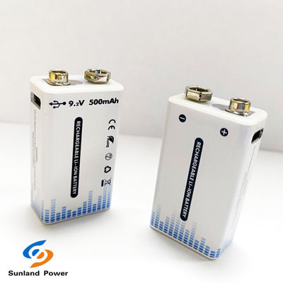 9V επαναφορτιζόμενη μπαταρία ιόντων λιθίου φορητό σύνδεσμο USB C / τύπου C