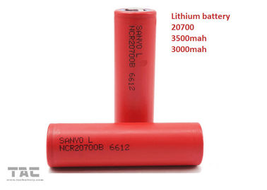 Ιονική κυλινδρική μπαταρία λίθιου 20700 για το ηλεκτρικό όχημα 3.7V 3000MAH 30C
