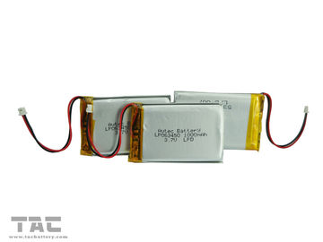 Ιονική μπαταρία πολυμερούς λίθιου Lipo LP063465 3.7V 1300mAh για PDA