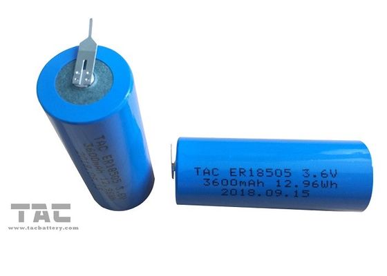 Μπλε ζακέτα μη - επαναφορτιζόμενη μπαταρία ER18505 3600mAh λίθιου για το όργανο