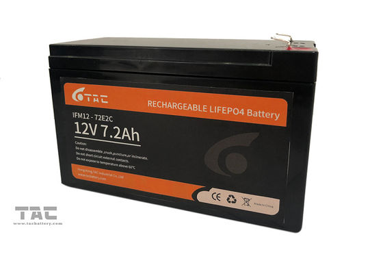 πακέτο μπαταριών 7.2Ah 12V LifePO4 για τη συνοδευτική και ηλιακή ελαφριά όξινη αντικατάσταση μολύβδου