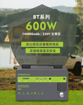 BP600M υπαίθρια φορητή μπαταρία ενεργειακής αποθήκευσης συστημάτων 577Wh 156000mAh ενεργειακής αποθήκευσης