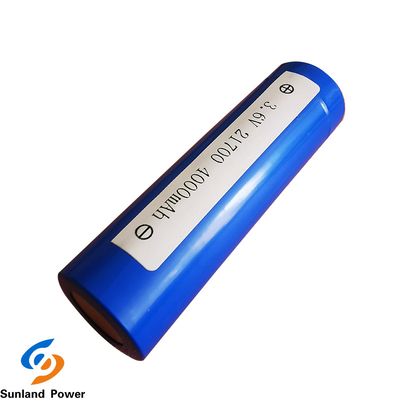 Μπλε κυλινδρική μπαταρία ICR21700 3.6V 4000mah λίθιου με USB 300 φορές ζωή κύκλων