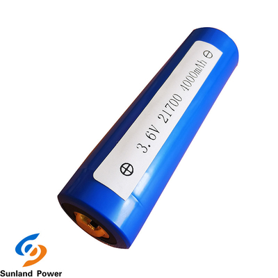 Μπλε κυλινδρική μπαταρία ICR21700 3.6V 4000mah λίθιου με USB 300 φορές ζωή κύκλων