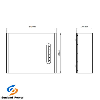 LiFePO4 μπαταρία 48V 100Ah Ηλιακό πίνακα φορτιστή 5-15kWh Συστημα αποθήκευσης ενέργειας για το σπίτι