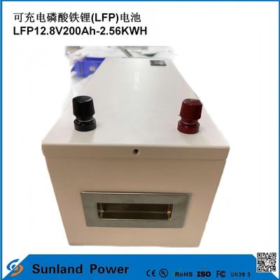12V 200AH LiFePO4 μπαταρία με UN38.3 MSDS UL1642 Πιστοποιητικό συνεχούς φόρτωσης 100A LCD οθόνη