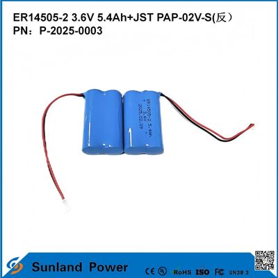 3.6V 5.4AH ER14505-2 Πρωταρχική μπαταρία Υψηλή και σταθερή τάση λειτουργίας