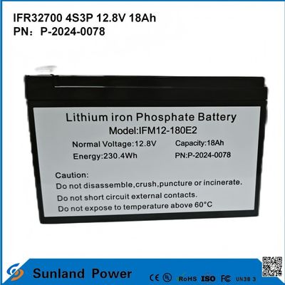 IFR32700 4S3P 12.8V 18Ah Για ηλιακό φως πλημμύρας υψηλής φωτεινότητας LEDS κήπος Ηλιακά φώτα μπαταρία lifepo4