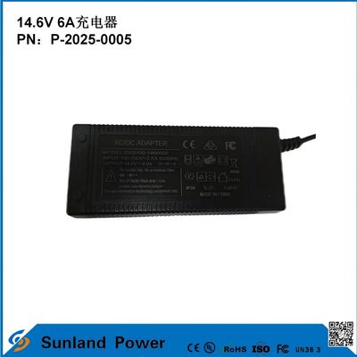 14.6V 6A φορτιστή, συμβατό με 12.8V/14.4V Φωσφορικό Λιθίου Σιδήρου (LiFePO4) φορτιστή μπαταρίας, σχεδιασμένο ειδικά για ηλεκτρικά εργαλεία/ηλεκτρικό αποδοτικό φορτιστή, συμβατό με πολλαπλές συσκευές