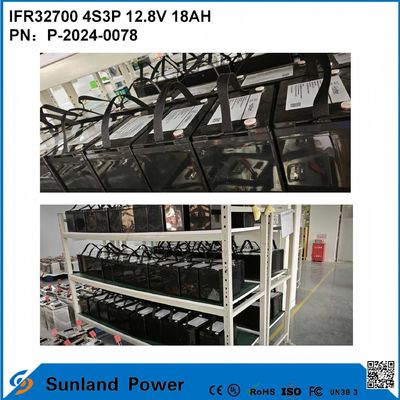 IFR32700 4S3P 12.8V 18Ah Για ηλιακό φως πλημμύρας υψηλής φωτεινότητας LEDS κήπος Ηλιακά φώτα μπαταρία lifepo4
