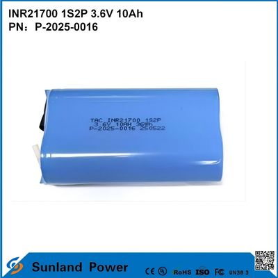 INR21700 1S2P 3.6V 10Ah υψηλής ταχύτητας έκπτωση, κατάλληλη για συσκευές υψηλής ζήτησης ισχύος!