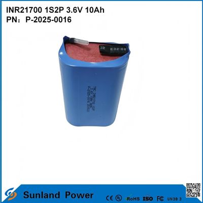 INR21700 1S2P 3.6V 10Ah υψηλής ταχύτητας έκπτωση, κατάλληλη για συσκευές υψηλής ζήτησης ισχύος!