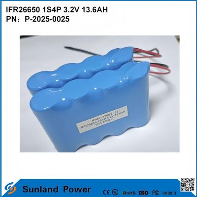 Μπαταρίες IFR26650 1S4P 3.2V 13.6Ah για οικιακή και εμπορική φορητή αποθήκευση ενέργειας, εργαλεία υψηλής ισχύος, τρυπάνια, πριόνια και γωνιακοί τροχοί