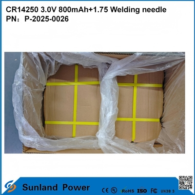 CR14250 3.0V 800mAh+1.75 Welding needle can be used for Smart metering water meters electricity meters gas meters memory backup CMOS memory RTC real-time clocks wireless alarm sensors
