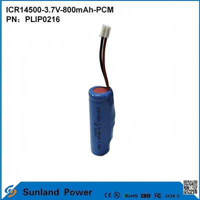 Μπαταρία ICR14500-3.7V-800mAh-PCM Εφαρμοσμένη σε Φώτα LED, Ψηφιακά Προϊόντα, Έξυπνες Οικιακές Συσκευές, Ασύρματα Ποντίκια, Ηλεκτρικές Οδοντόβουρτσες, Ξυριστικές Μηχανές