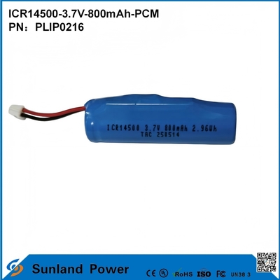 Μπαταρία ICR14500-3.7V-800mAh-PCM Εφαρμοσμένη σε Φώτα LED, Ψηφιακά Προϊόντα, Έξυπνες Οικιακές Συσκευές, Ασύρματα Ποντίκια, Ηλεκτρικές Οδοντόβουρτσες, Ξυριστικές Μηχανές