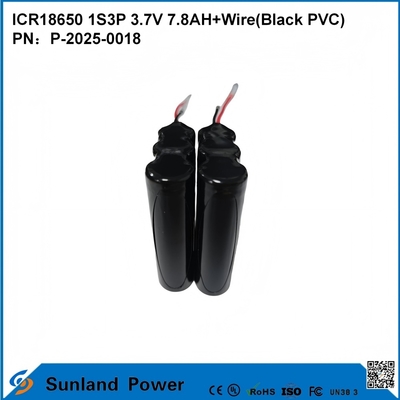 ICR18650 1S3P 3.7V 7.8AH+WIRE ((ΜΑΡΤΟ ΠΕΡΙΚ) μπαταρία