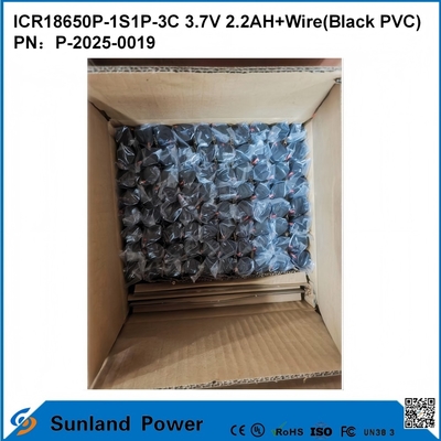 ICR18650P-1S1P-3C 3.7V 2.2AH + μπαταρία καλωδίου