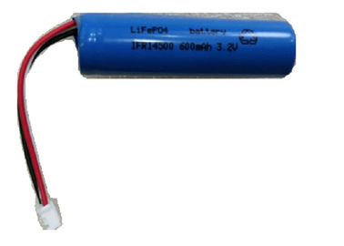 14505 πακέτο μπαταριών AA 600mah 3.2V Lifepo4 με το PCB για το φως λάμψης