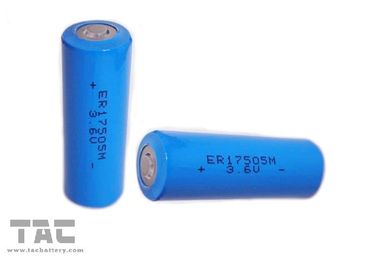 Υψηλής ενέργειας μπαταρία ER17505 πυκνότητας 3.6V LiSOCl2 με την άριστη ζωή αποθήκευσης