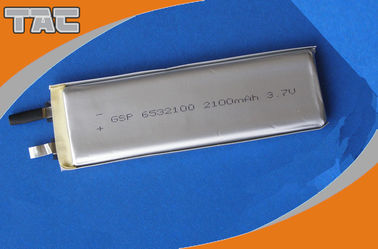 GSP6532100 3.7V 2100mAh μπαταρίες πολυμερούς ιόντων λιθίου κελιά