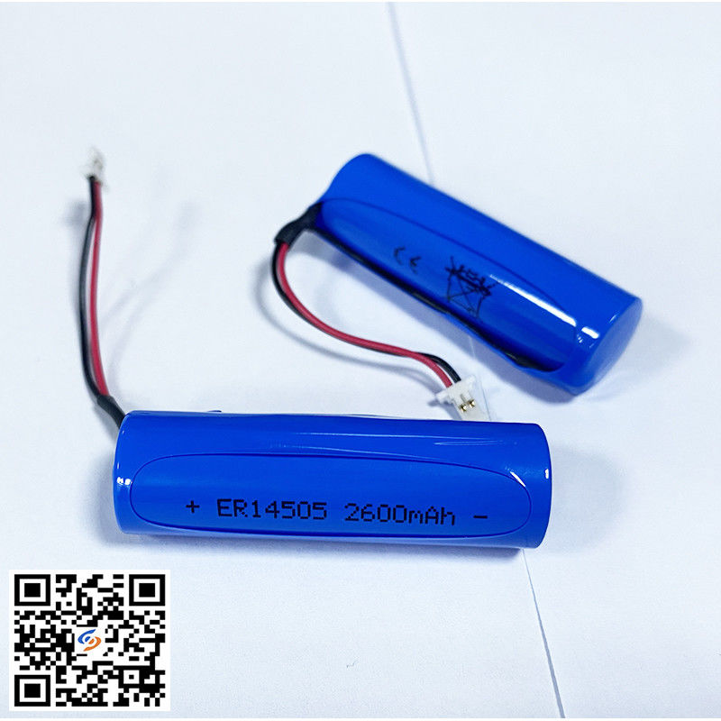 3.6V βιομηχανική μη επαναφορτιζόμενη μπαταρία LiSOCl2 ER14505 2600mAh για ποντικοπαγίδα UL1642