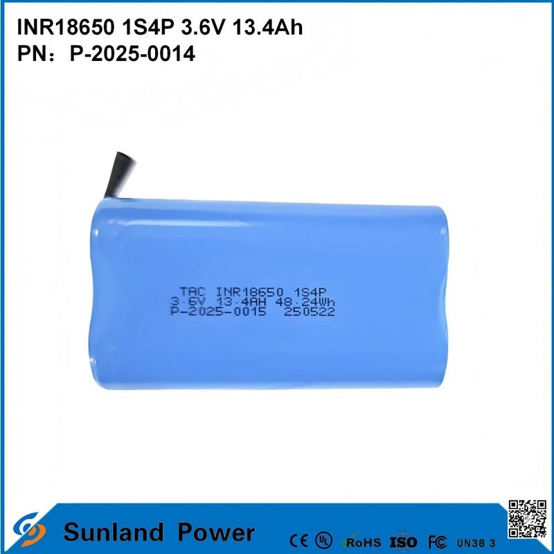 INR18650 1S4P3.6V 13.4Ah Ο τέλειος συνδυασμός υψηλής χωρητικότητας και υψηλής τάσης