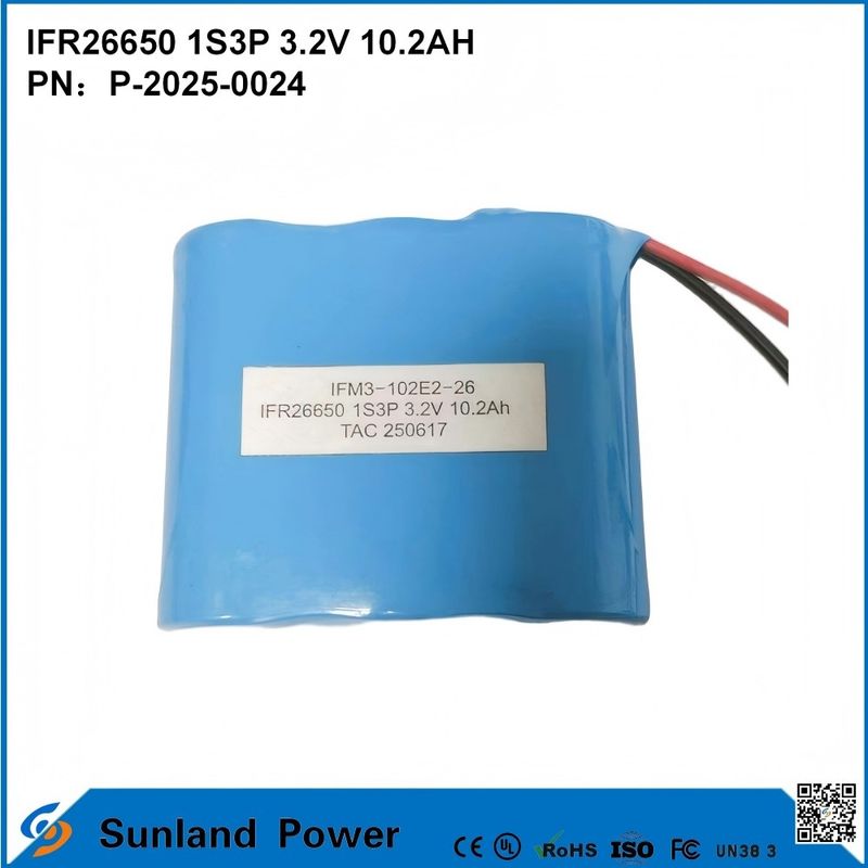 Μεγάλη Ποσότητα Μπαταριών IFR26650 1S3P 3.2V 10.2Ah, Διαθέσιμες για OEM Συστήματα Αποθήκευσης Ενέργειας, Ηλεκτρικά Εργαλεία και Εφεδρική Ισχύ