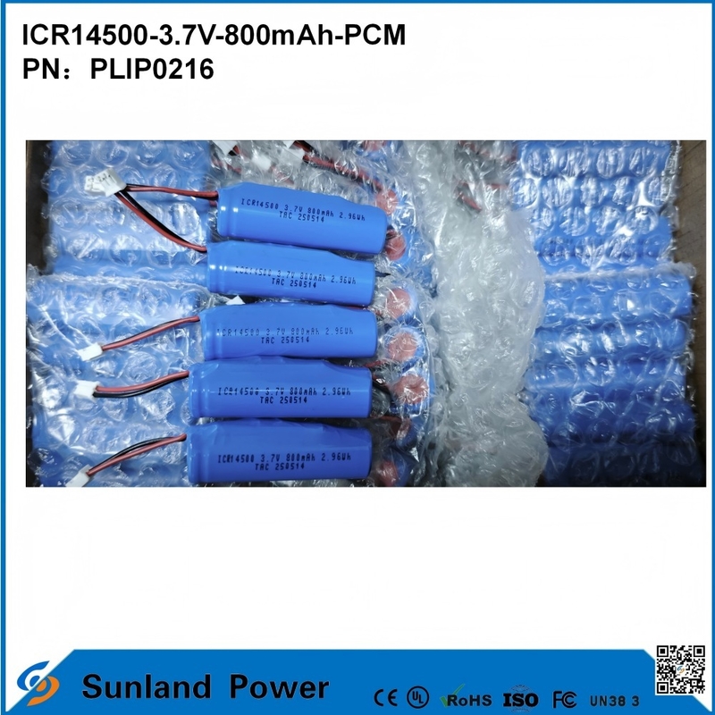Μπαταρία ICR14500-3.7V-800mAh-PCM Εφαρμοσμένη σε Φώτα LED, Ψηφιακά Προϊόντα, Έξυπνες Οικιακές Συσκευές, Ασύρματα Ποντίκια, Ηλεκτρικές Οδοντόβουρτσες, Ξυριστικές Μηχανές