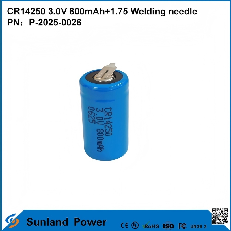 CR14250 3.0V 800MAH+1.75 ΜΠΑΤΑΡΙΑ ΜΕ ΒΕΛΟΝΗ ΣΥΓΚΟΛΛΗΣΗΣ