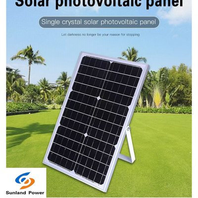 Monocrystalline μονο ηλιακό πλαίσιο 18V 30W 1.66A πυριτίου για το σπίτι