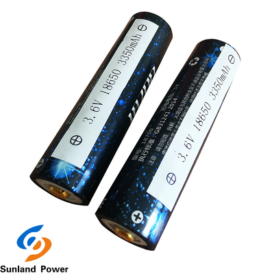 Ιονική μπαταρία ICR18650 3.6V 3350mah λι cOem κυλινδρική με το τερματικό USB