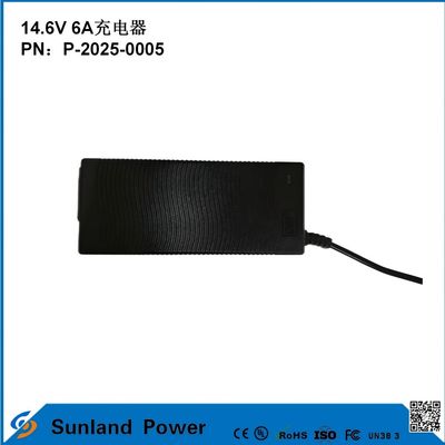 14.6V 6A φορτιστή, συμβατό με 12.8V/14.4V Φωσφορικό Λιθίου Σιδήρου (LiFePO4) φορτιστή μπαταρίας, σχεδιασμένο ειδικά για ηλεκτρικά εργαλεία/ηλεκτρικό αποδοτικό φορτιστή, συμβατό με πολλαπλές συσκευές