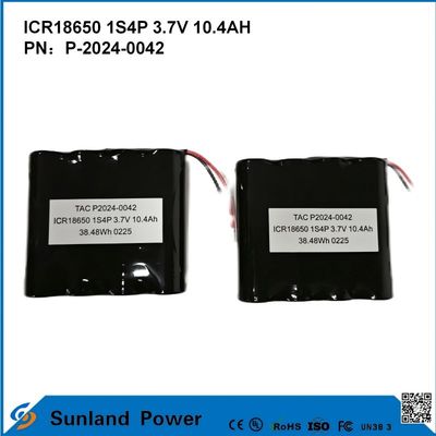 ICR 18650 1S4P Battery For A Versatile, High-Capacity Lithium Battery Solution,Παρέχει αξιόπιστη ενέργεια για ιατρικές συσκευές χαμηλής ισχύος.