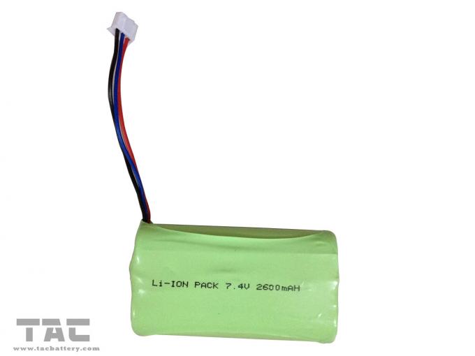 Ιονικό κυλινδρικό πακέτο μπαταριών λίθιου της Samsung ICR18650 7.4V 2600mAh