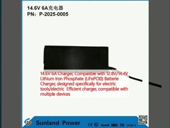 14.6V 6A φορτιστή, συμβατό με 12.8V/14.4V Φωσφορικό Λιθίου Σιδήρου (LiFePO4) φορτιστή μπαταρίας, σχεδιασμένο ειδικά για ηλεκτρικά εργαλεία/ηλεκτρικό αποδοτικό φορτιστή, συμβατό με πολλαπλές συσκευές