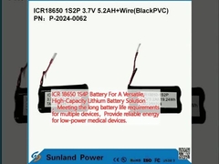 ICR 18650 1S4P Battery For A Versatile, High-Capacity Lithium Battery Solution,Παρέχει αξιόπιστη ενέργεια για ιατρικές συσκευές χαμηλής ισχύος.