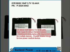 ICR 18650 1S4P Battery For A Versatile, High-Capacity Lithium Battery Solution,Παρέχει αξιόπιστη ενέργεια για ιατρικές συσκευές χαμηλής ισχύος.