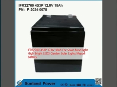 IFR32700 4S3P 12.8V 18Ah Για ηλιακό φως πλημμύρας υψηλής φωτεινότητας LEDS κήπος Ηλιακά φώτα μπαταρία lifepo4