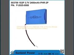 ICR503759 1S2P 3.7V 2400mAh-PHR-2P το Ultimate Power Pack για φορητή ηλεκτρονική μπαταρία