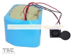 Αναφορτώσιμες μπαταρίες 12V 3Ah Για συσκευή παρακολούθησης 3-5C ρεύμα εκφόρτισης