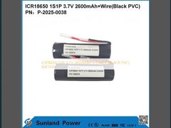 Μπαταρία ICR18650 1S1P 3.7V 2600MAH + ΚΑΛΩΔΙΟ (ΜΑΥΡΟ PVC)